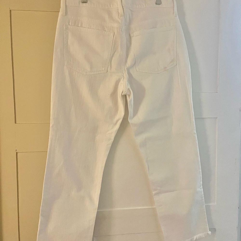 NWT J. Crew Women's White Boyfriend Jeans - Picture 7 of 8